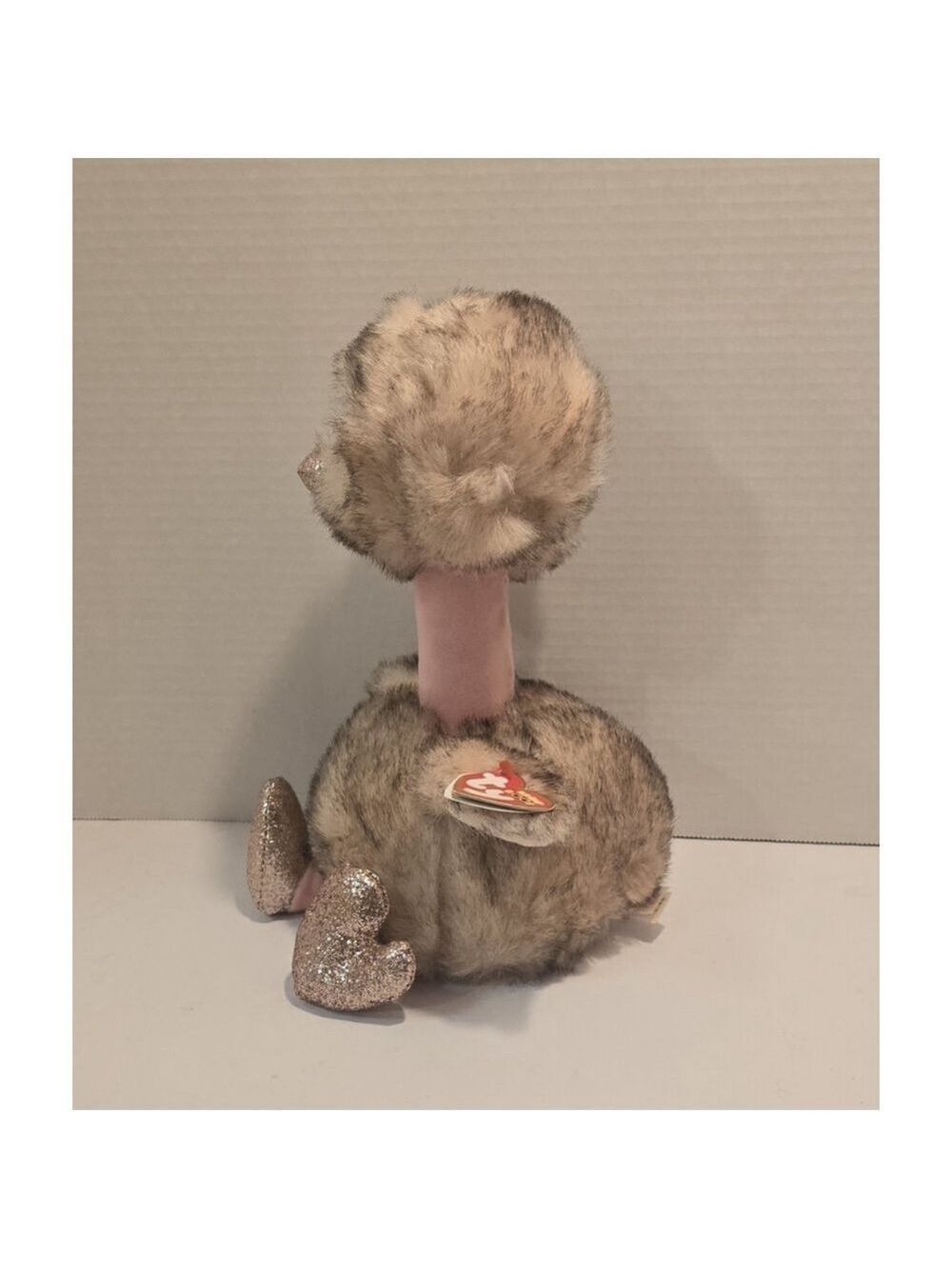 NWT 2019 TY Beanie Boos - Plush HENNA the OSTRICH - sitting - Medium Sized - Picture 4 of 9